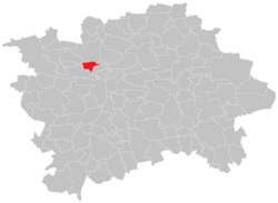 Location of Střešovice in Prague