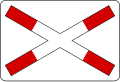 I-38Railway crossing with a single track.