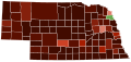 Image 33Map of counties in Nebraska by racial plurality, per the 2020 census
Legend

 

 Non-Hispanic White  40–50%  50–60%  60–70%  70–80%  80–90%  90%+
 Native American  60–70% 

 (from Nebraska)