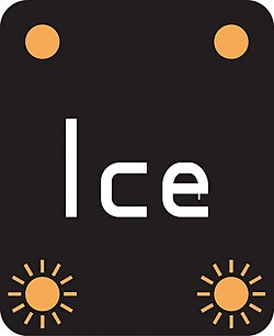 Risk of ice ahead.