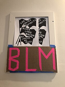 BLM signs in Sonoma, California