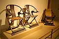 Huanghuali folding horseshoe-back armchair (jiaoyi) with carved floral splat, Ming dynasty, 16th–17th century. Nelson-Atkins Museum of Art.