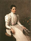 A portrait of his niece Lucy Scholderer