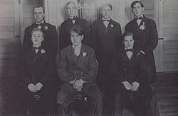 Six of the theatre's original ushers, circa 1915