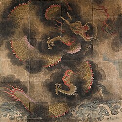 Cheongryongdo (Painting of a Blue Dragon), National Museum of Korea