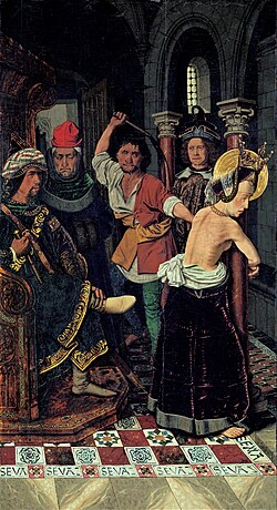 The Flagellation of St Engracia, (1474 - 1478) (Bilbao)