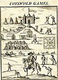 Image from 1636 depicting the Cotswold Games
