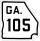 State Route 105 marker