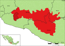 Location of Aguililla