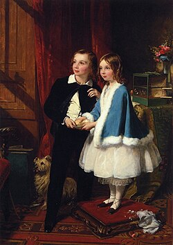 Lord Almeric Athelstan Spencer-Churchill and Lady Clementina Spencer-Churchill by James Sant