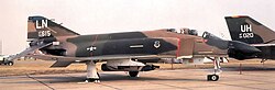 McDonnell Douglas F-4D-27-MC Phantom II 65-0615 of the 492nd TFS, 1976.