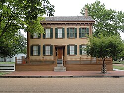 Front view of a historic home