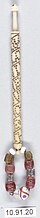 Bone Bobbin MET DP7530, inscribed with text