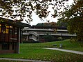 Unithèque building houses one of the two sites of the Cantonal and University Library of Lausanne on the main campus of the UNIL.