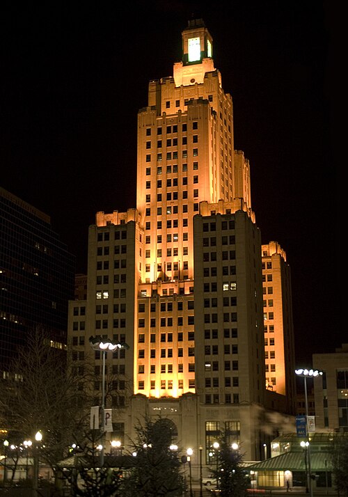 File:Bank of America Building, Providence, night.jpg