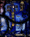 St. Brigid, above County Kildare, her monastery in the palm of her hand