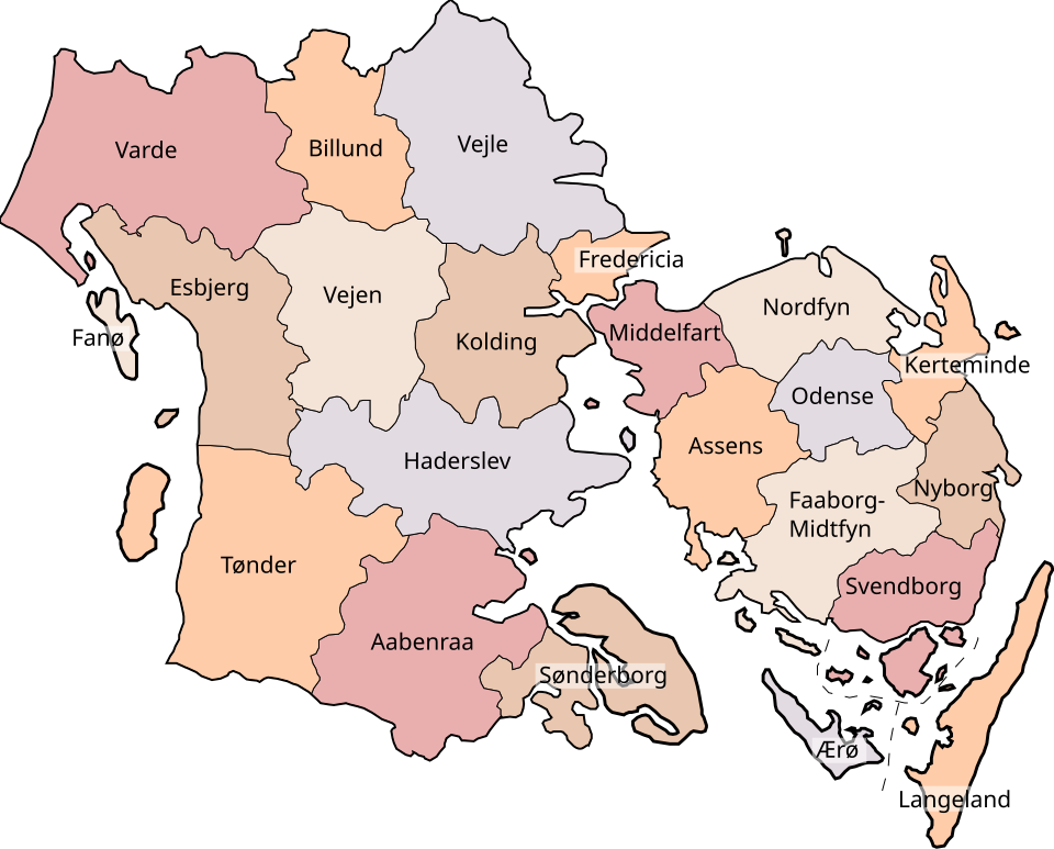 File:Syddanmark municipalities.svg