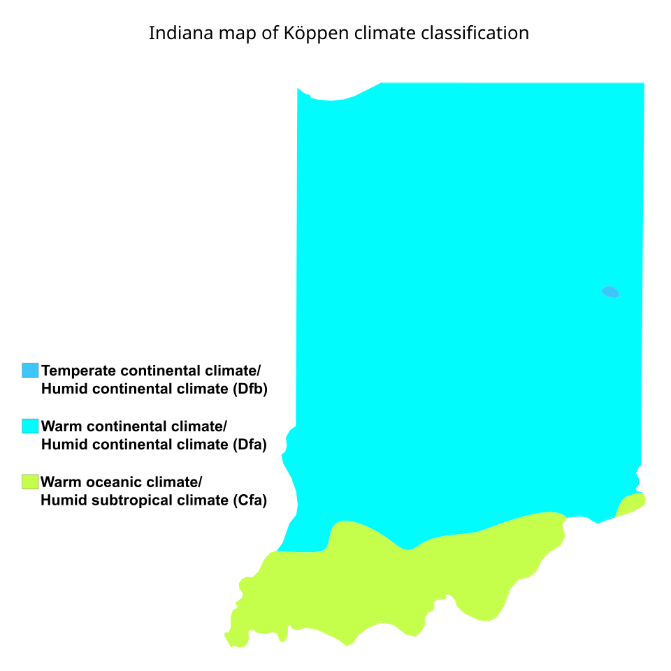 File:Indiana map of Köppen climate classification.svg