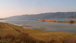 Lake Amvrakia, Greece, a protected Natura 2000 protected habitat.