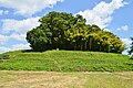 Rear circular mound