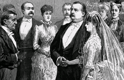 Sketch of the wedding by Thure de Thulstrup
