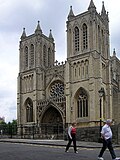 by Greatpatton Source: File:Bristol.cathedral.front.arp.500pix.jpg