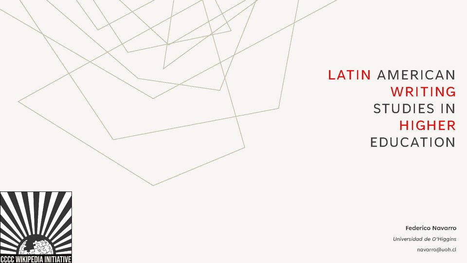 File:Latin American Writing Studies in Higher Education Wikipedia.pdf