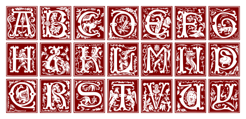Ornamental initial letters