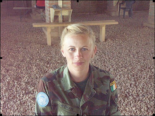"Hi Mum. Happy Mother’s Day. I hope you have a wonderful day. Thank you so much for looking after Tori for me, without you it would be impossible for me to be here. To Tori, I love you so much my princess, you look after your nanny for me. Love you both. Pte Niamh Sheelan", Irish Defence Forces