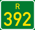 Regional route R392 shield