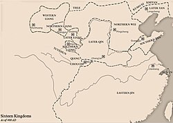 Southern Yan in 400 AD