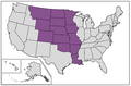 current US states that were completely or mostly located inside the borders of colonial French Louisiana at the time of Louisiana Purchase