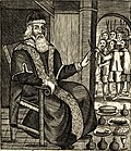 Image 20The Examination and Trial of Father Christmas (1686), published after Christmas was reinstated as a holy day in England (from Culture of the United Kingdom)