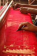 Weavers at work in Bangladesh