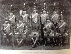 Photograph of yeomanry sergeants in the late 19th century