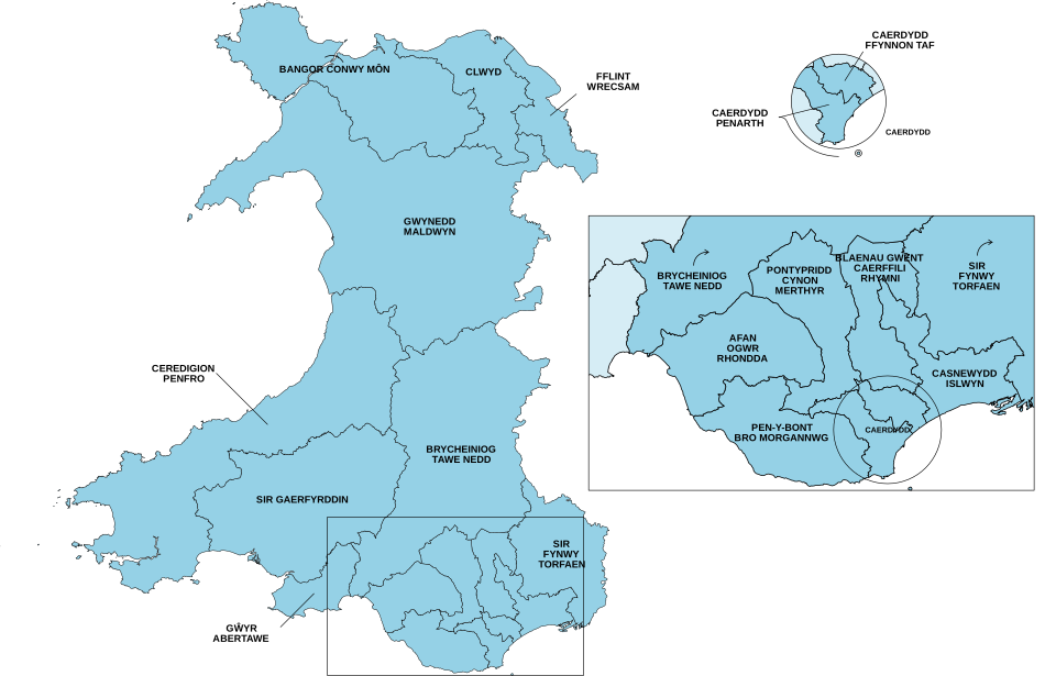 File:Wales2026SeneddConstituencies labelled map.svg