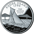Rhode Island quarter dollar coin