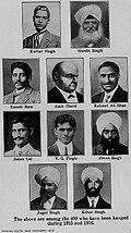 Ghadr Party heroes poster, 1916