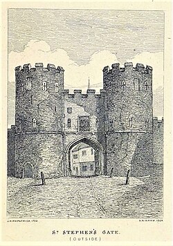 St. Stephen's Gate - outside (1864), British Library