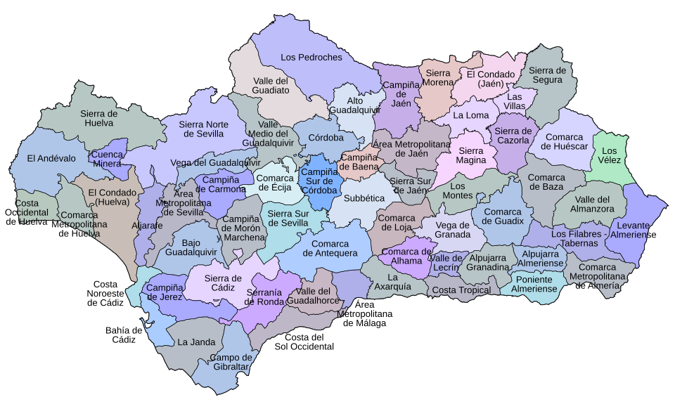 File:Regions of Andalusia.svg