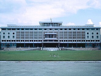 The Independence Palace in 1967. It was the official residence and workplace of the President of South Vietnam.