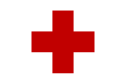 Tonga (1862–1866), similar to the flag of the Red Cross, used as the jack of Tonga
