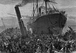 Artist's impression of the collision