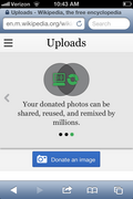 Last screen, which will display until the user uploads their first file.