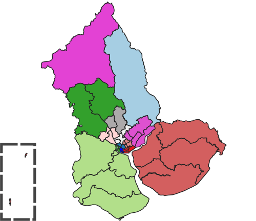 File:Yangon Region Districts Map (2022).svg
