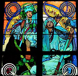 Stained glass window for Saint Vitus Cathedral, Prague (1931)