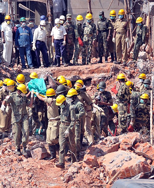 File:NDRF Response at Bellary Building Collapse.jpg