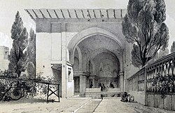 Fin garden by Eugène Flandin, 1840