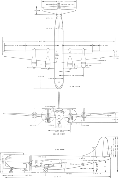 File:Boeing C-97 Stratofreighter 3-view line drawing.png