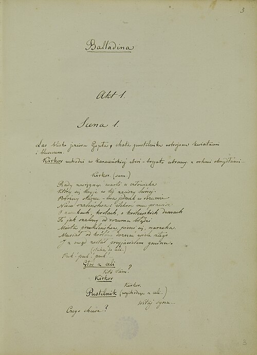 File:Juliusz Słowacki Balladyna rękopis (cropped).jpg